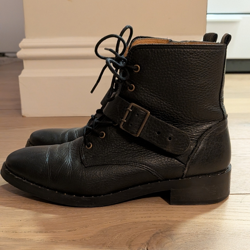 Sezane Laetitia Black Ankle Boots
